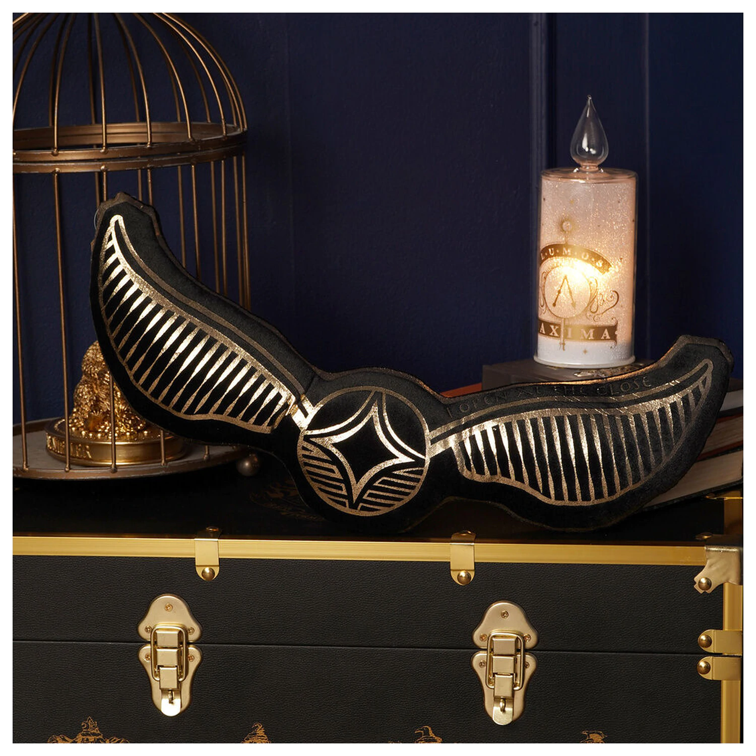 Harry Potter Snitch Samtkissen Produktfoto