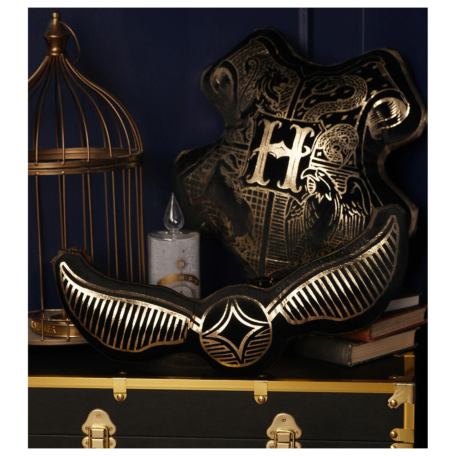 Harry Potter Snitch Samtkissen Produktfoto