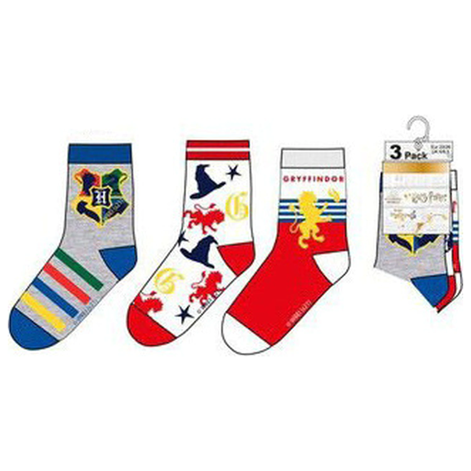 Harry Potter Sorting Hat Weiße Kindersocken 27/30 Produktfoto