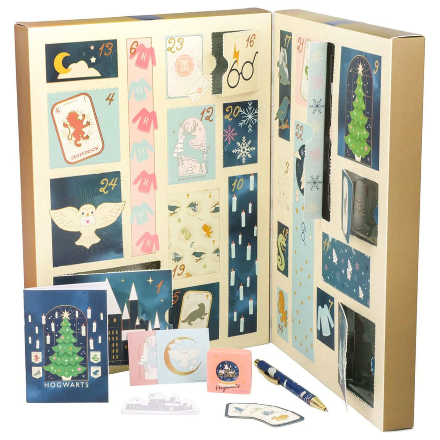 Harry Potter Adventskalender Schreibwaren 24 Tag Hogwarts Produktfoto