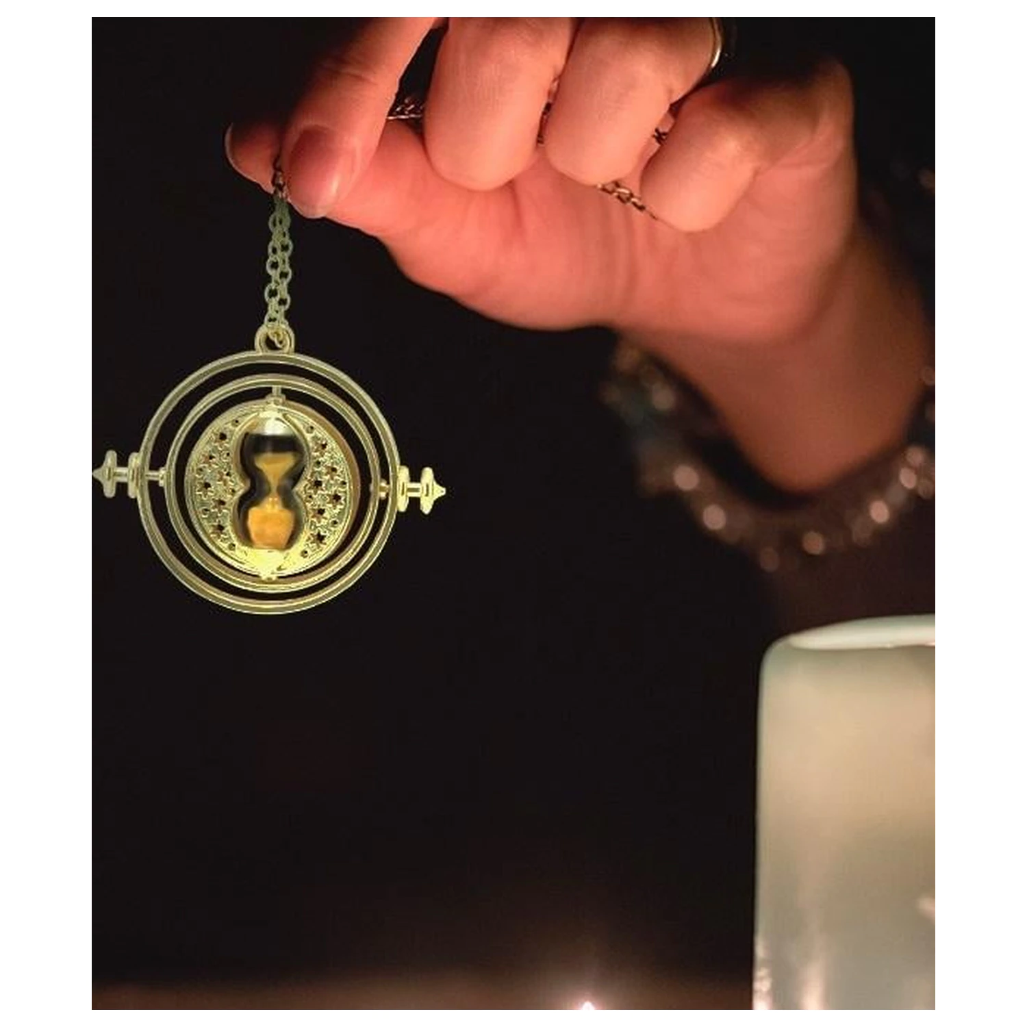 Harry Potter Time Turner Premium 3D Metall Schlüsselanhänger Produktfoto