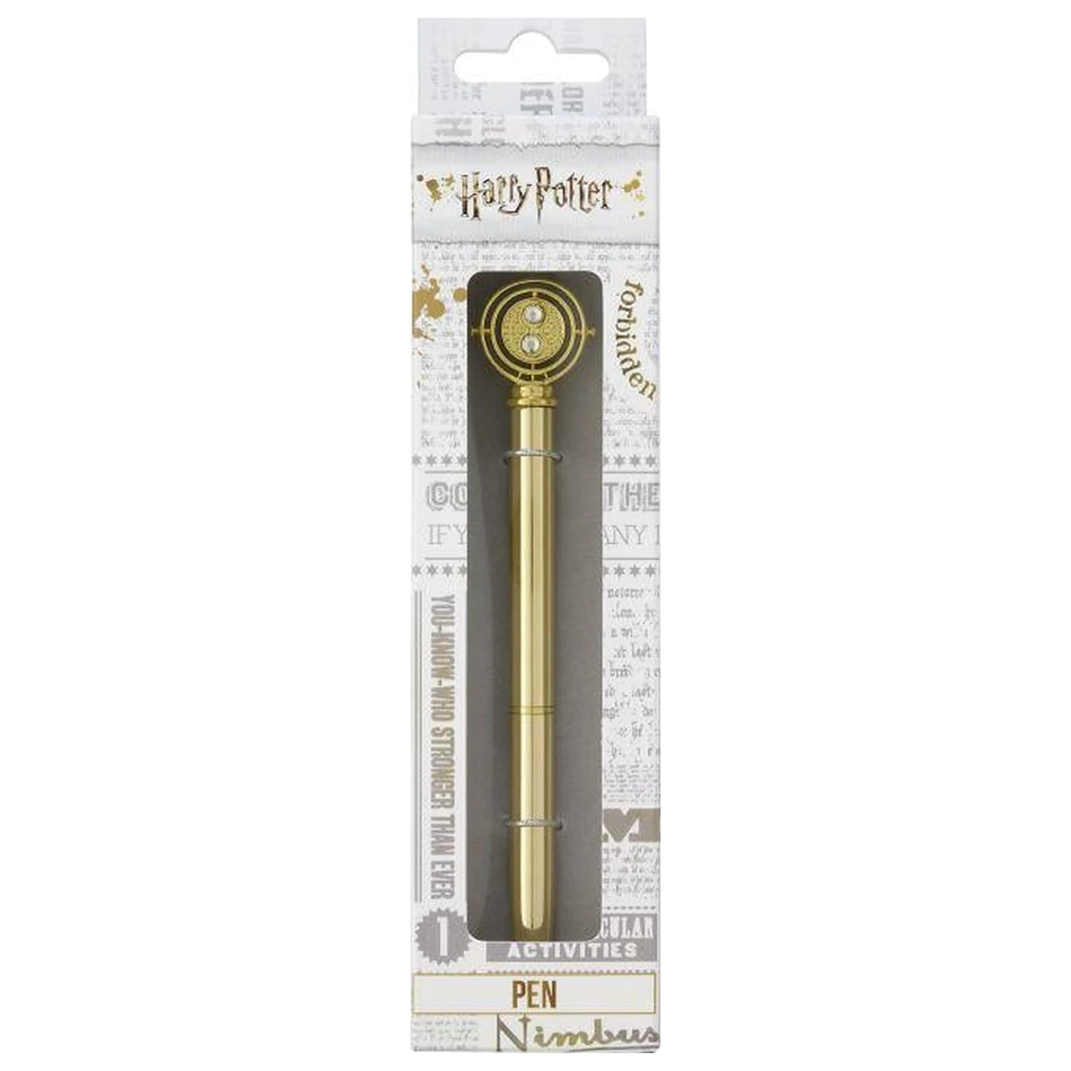 Harry Potter Metallic Kugelschreiber mit 3D Anhänger Zeitumkehrer Produktfoto