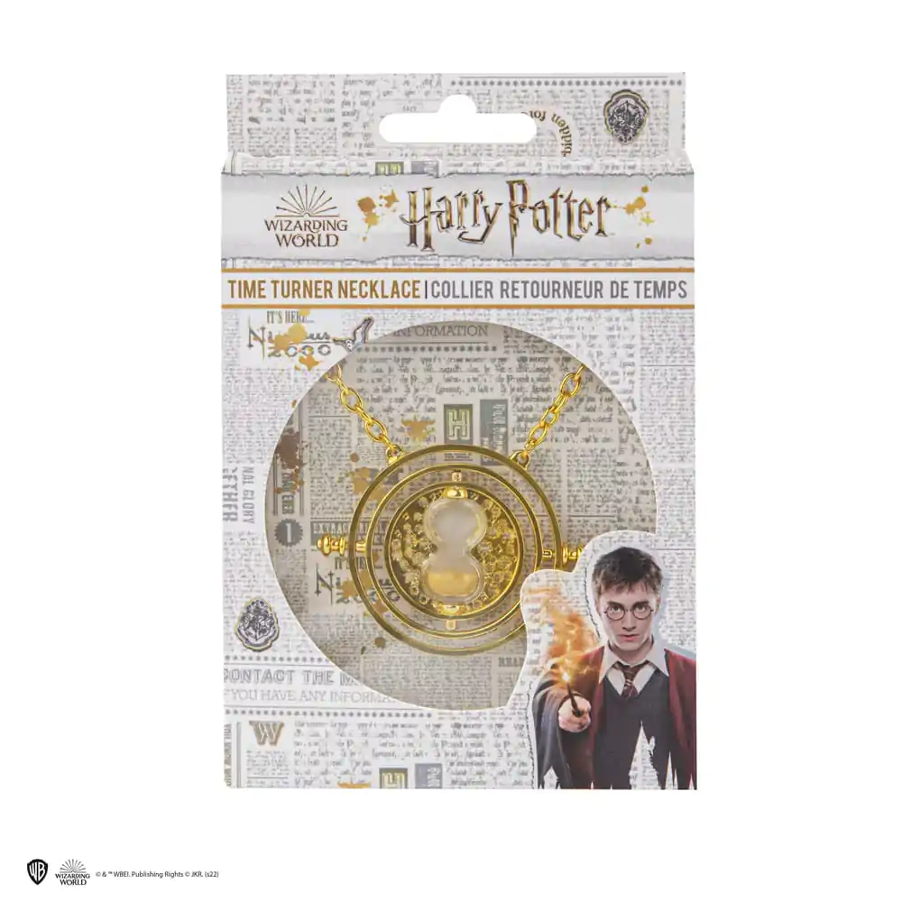 Harry Potter Halskette & Anhänger Zeitumkehrer mit Geschenbox termékfotó