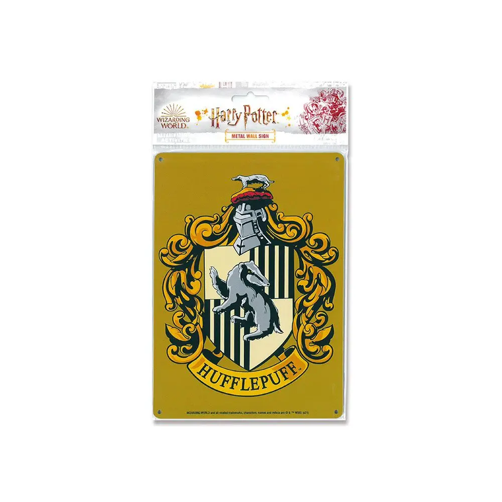 Harry Potter Blechschild Hufflepuff 15 x 21 cm Produktfoto