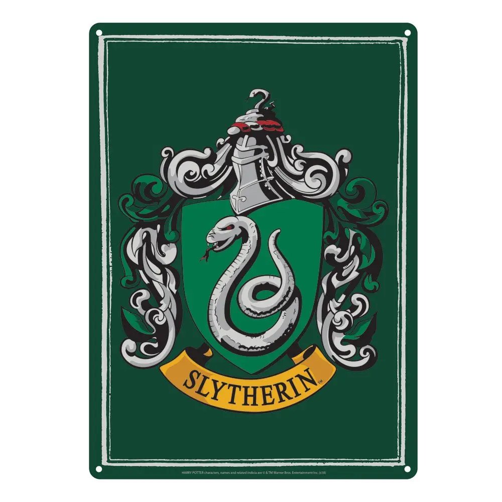Harry Potter Blechschild Slytherin 21 x 15 cm Produktfoto