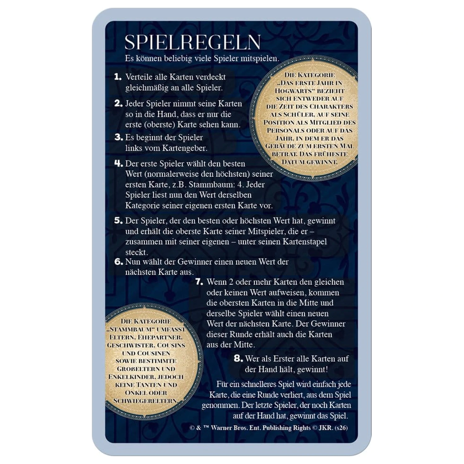 Harry Potter Karten-Spiel Top Trumps Witches and Wizards Neue Version *Deutsche Version* Produktfoto