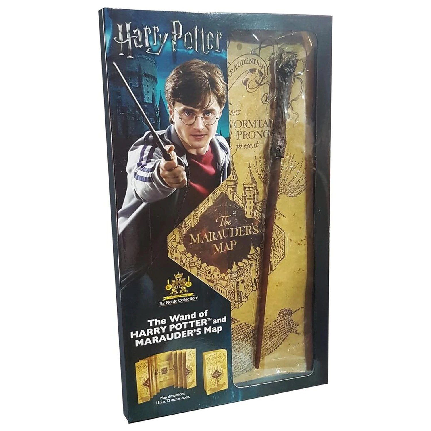 Harry Potter Magic Zauberstab + Marauders Karte Produktfoto