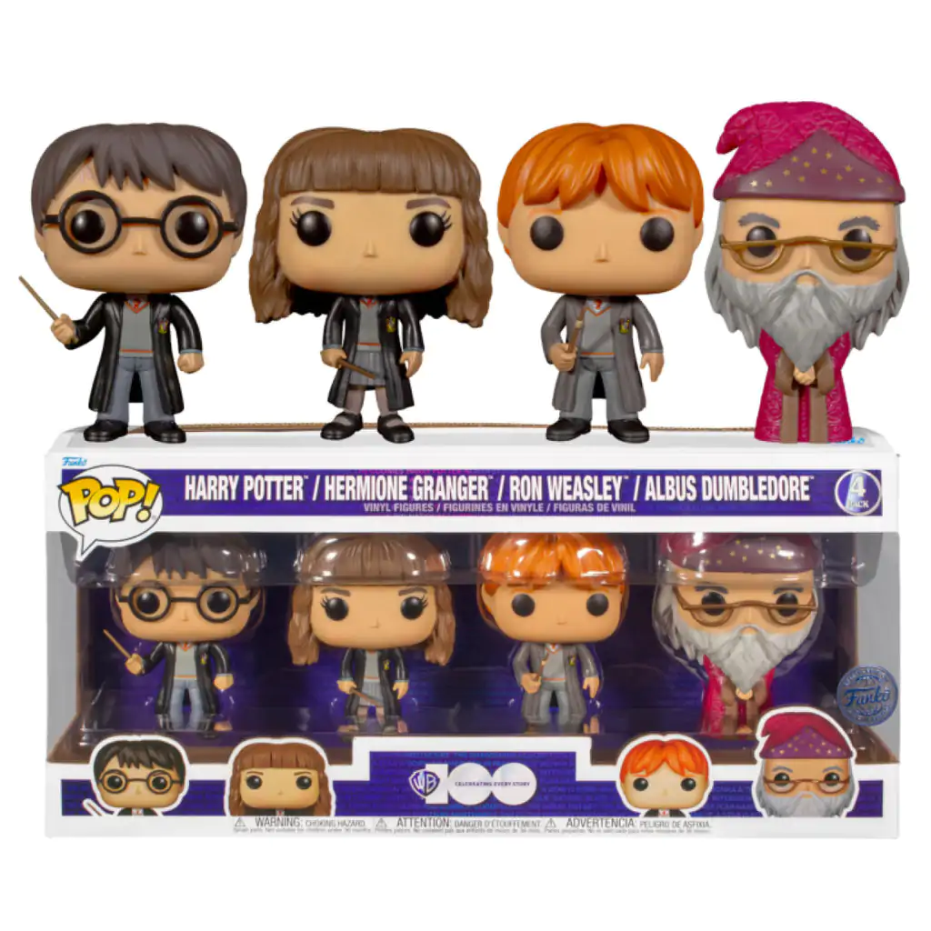 Harry Potter POP! Movies Vinyl Figuren 4er-Pack W1 9 cm Produktfoto