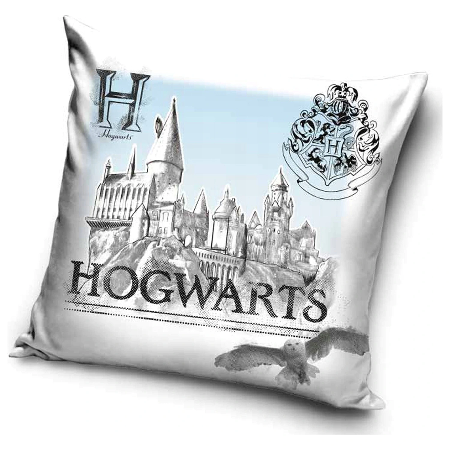 Harry Potter White Hogwarts Kissenbezug Produktfoto