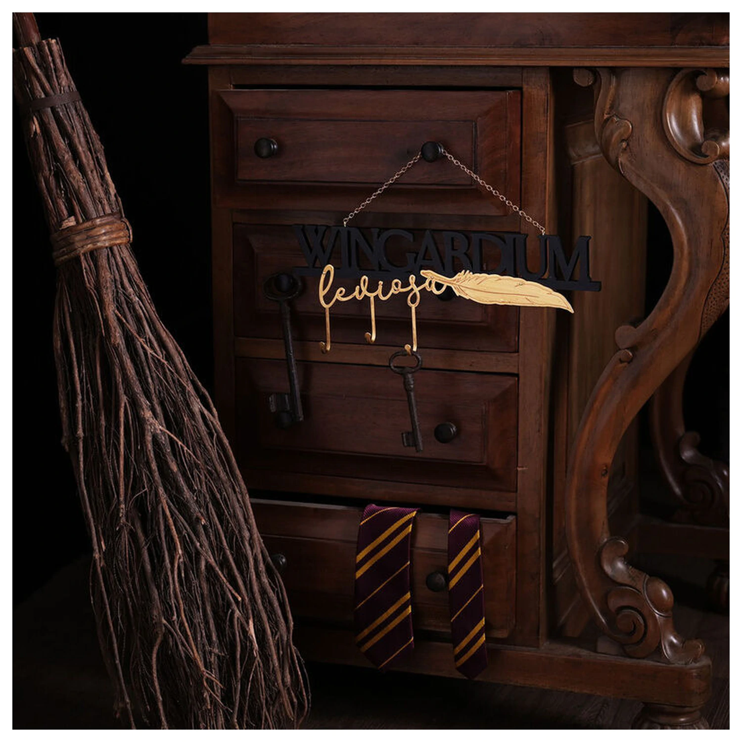 Harry Potter Wingardium Holzschild Produktfoto