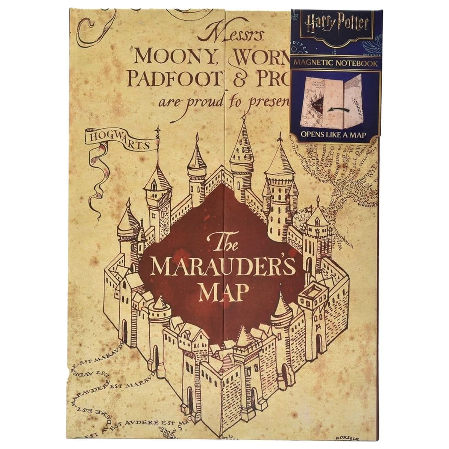 Harry Potter Notizbuch A5 Karte des Rumtreibers Produktfoto