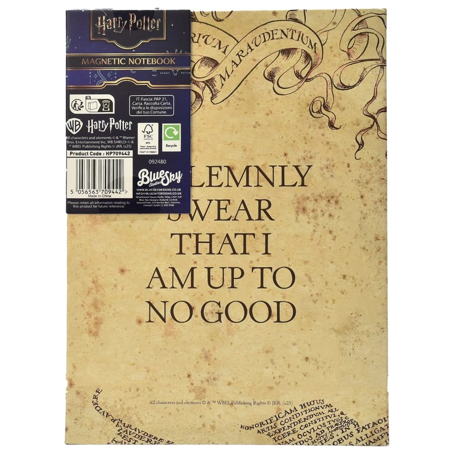 Harry Potter Notizbuch A5 Karte des Rumtreibers Produktfoto
