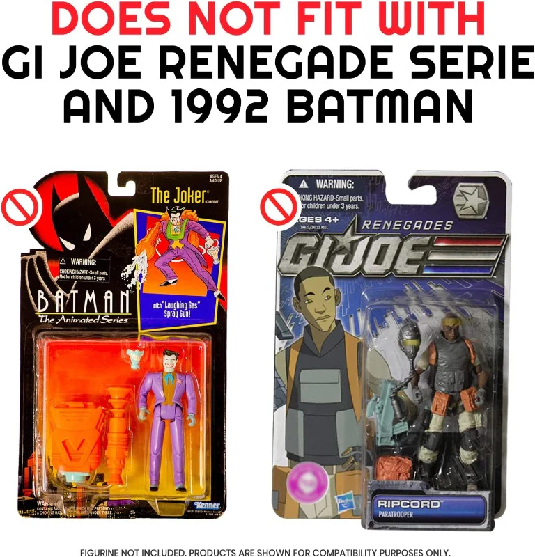 Star Wars & GI Joe 3,75" Figuren mit Kartenverpackung 25 Protektoren Packung Produktfoto