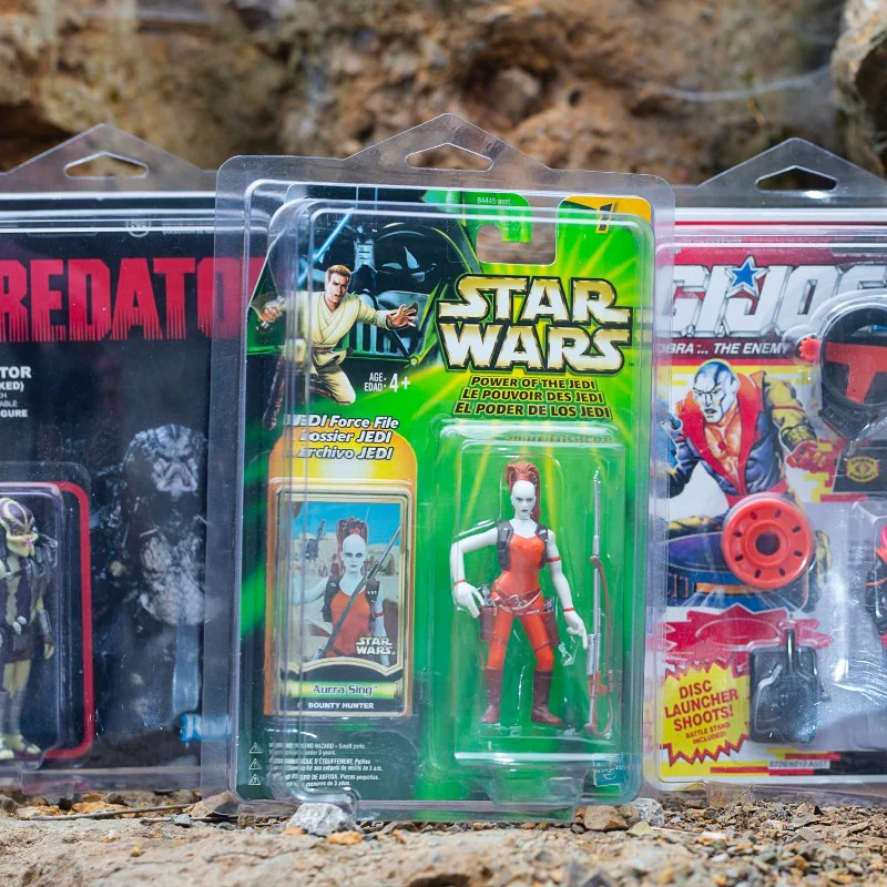 Star Wars & GI Joe 3,75" Figuren mit Kartenverpackung 25 Protektoren Packung Produktfoto