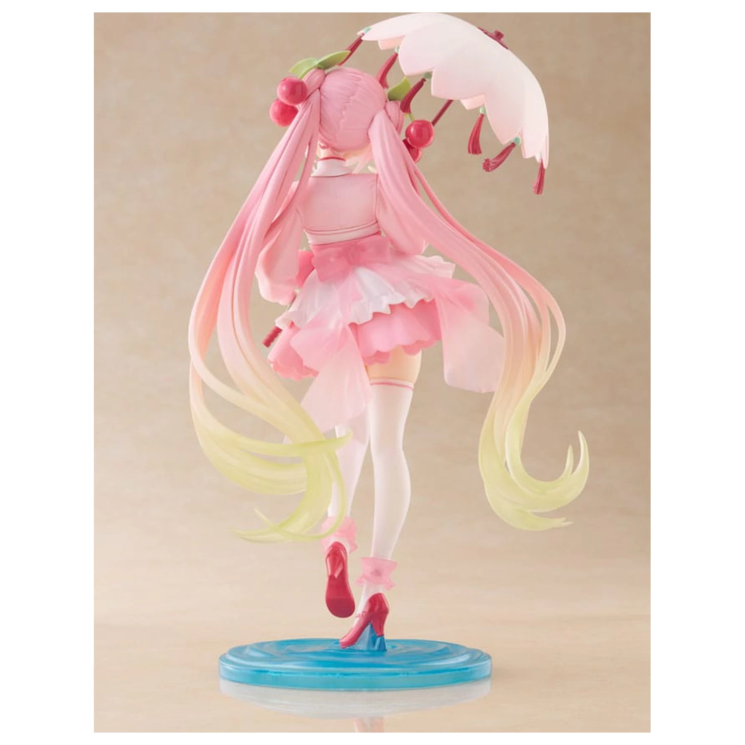 Hatsune Miku AMP PVC Statue Newley Written Sakura Miku Sakura Dress Version 21 cm Produktfoto