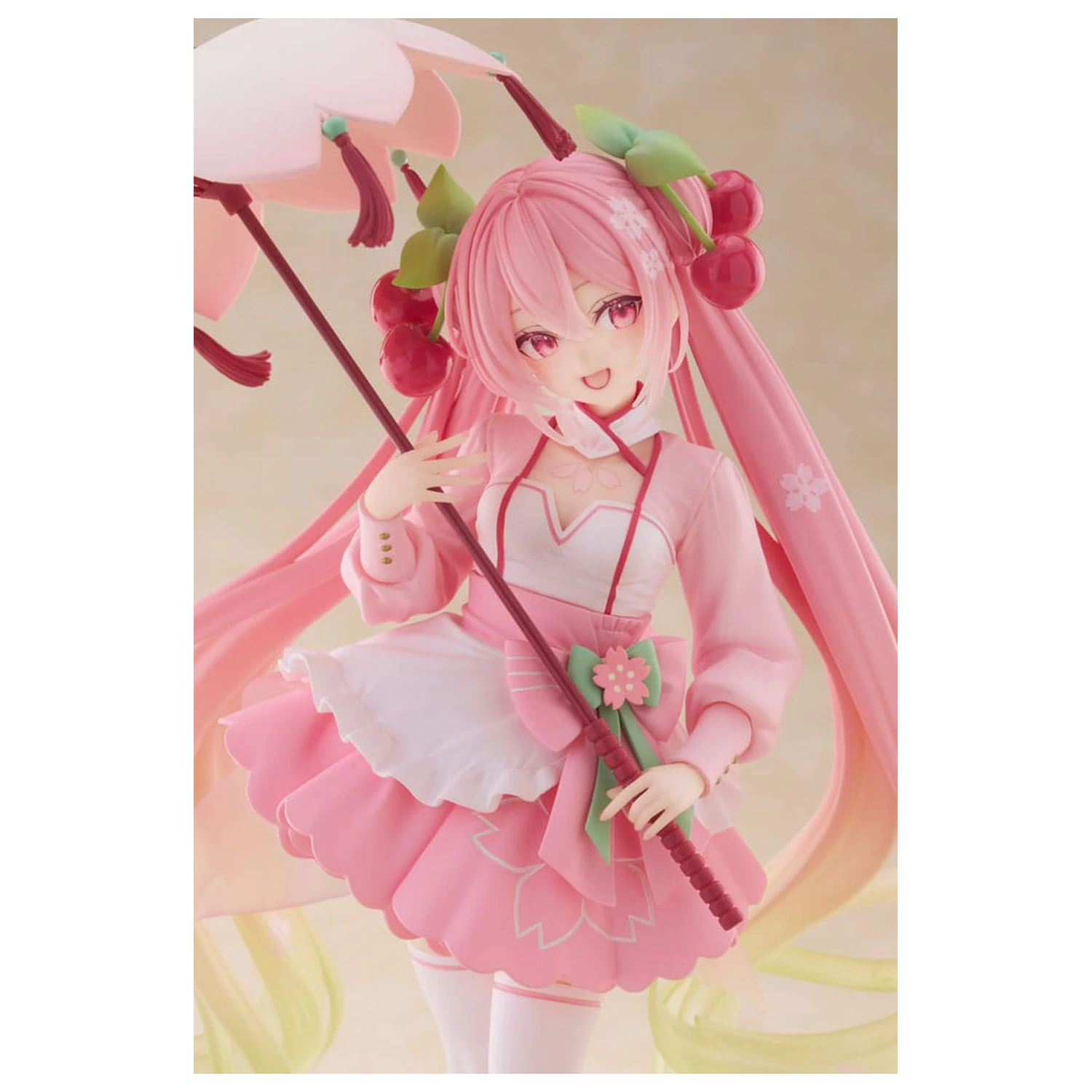Hatsune Miku AMP PVC Statue Newley Written Sakura Miku Sakura Dress Version 21 cm Produktfoto