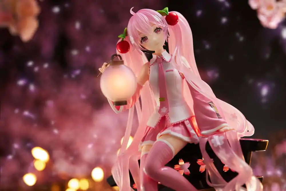 Hatsune Miku AMP PVC Statue Sakura Miku Lantern Ver. Reissue 20 cm Produktfoto