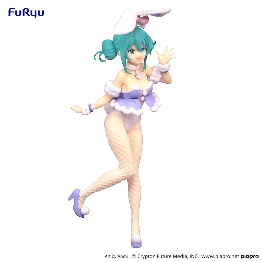 Hatsune Miku BiCute Bunnies PVC Statue White Rabbit Purple Color Ver. 28 cm Produktfoto