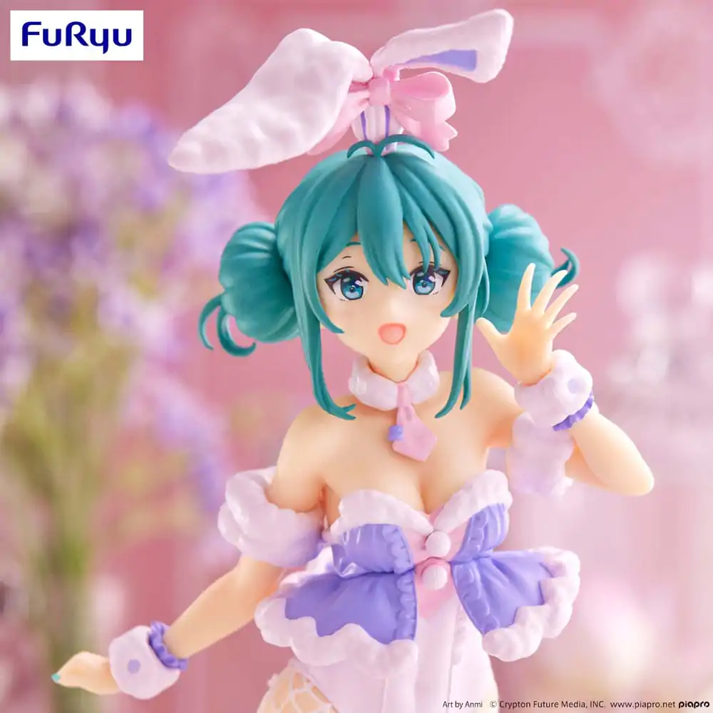 Hatsune Miku BiCute Bunnies PVC Statue White Rabbit Purple Color Ver. 28 cm Produktfoto