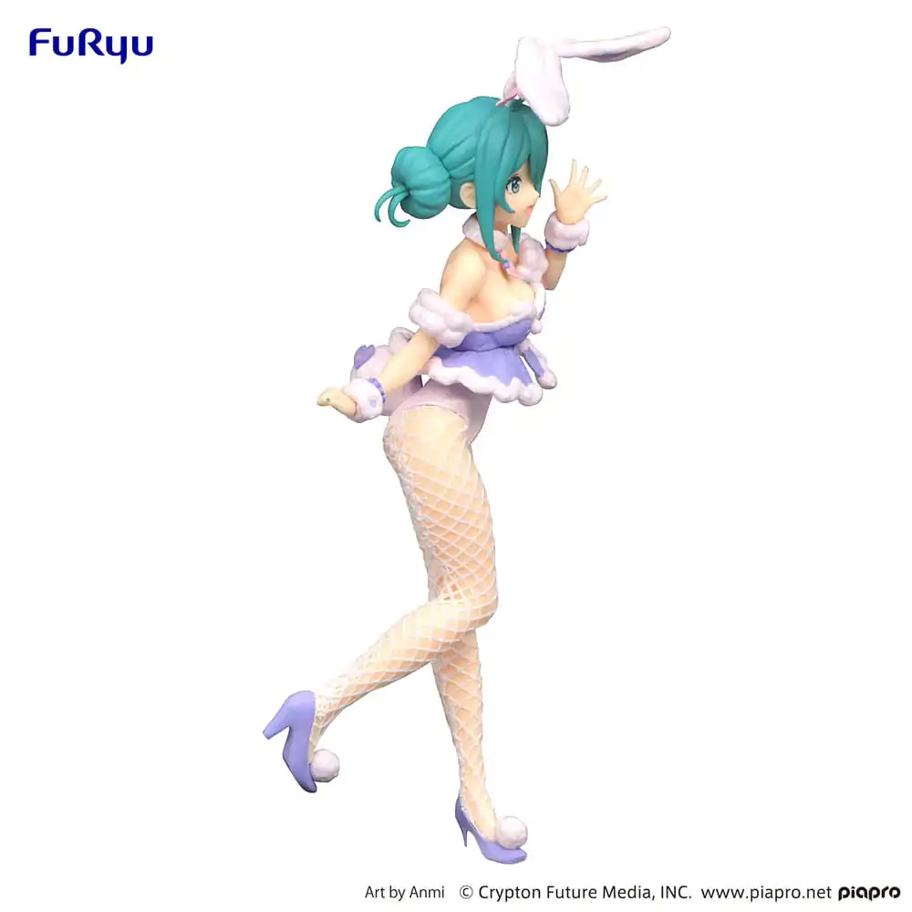 Hatsune Miku BiCute Bunnies PVC Statue White Rabbit Purple Color Ver. 28 cm Produktfoto