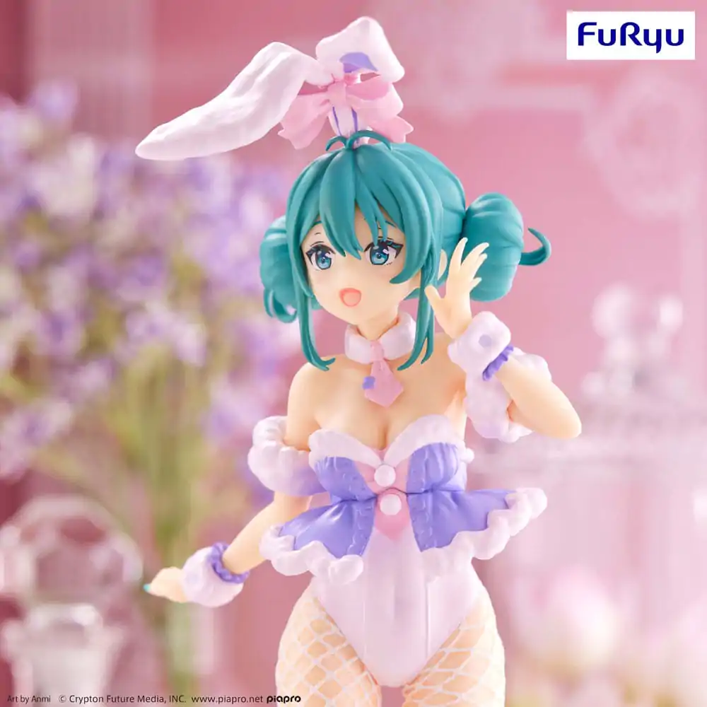 Hatsune Miku BiCute Bunnies PVC Statue White Rabbit Purple Color Ver. 28 cm Produktfoto
