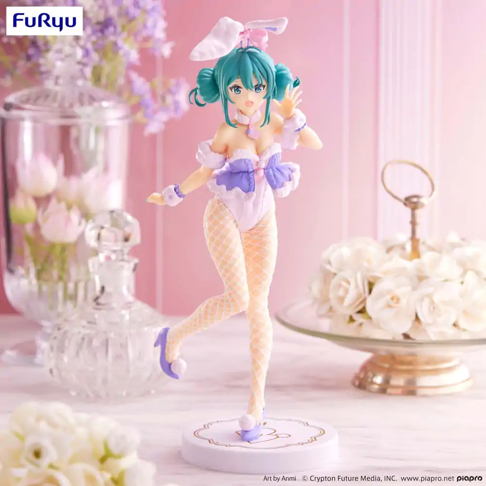 Hatsune Miku BiCute Bunnies PVC Statue White Rabbit Purple Color Ver. 28 cm Produktfoto