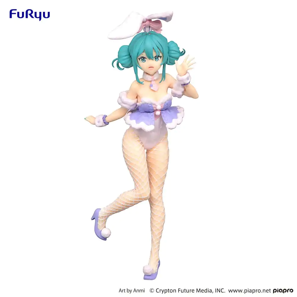 Hatsune Miku BiCute Bunnies PVC Statue White Rabbit Purple Color Ver. 28 cm Produktfoto