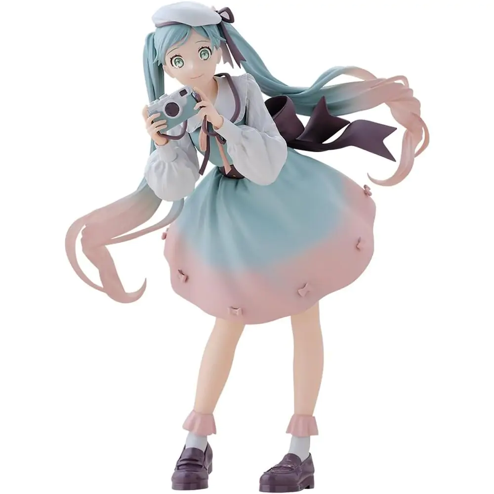 Hatsune Miku Camera Holiday Memories Figur 20cm Produktfoto