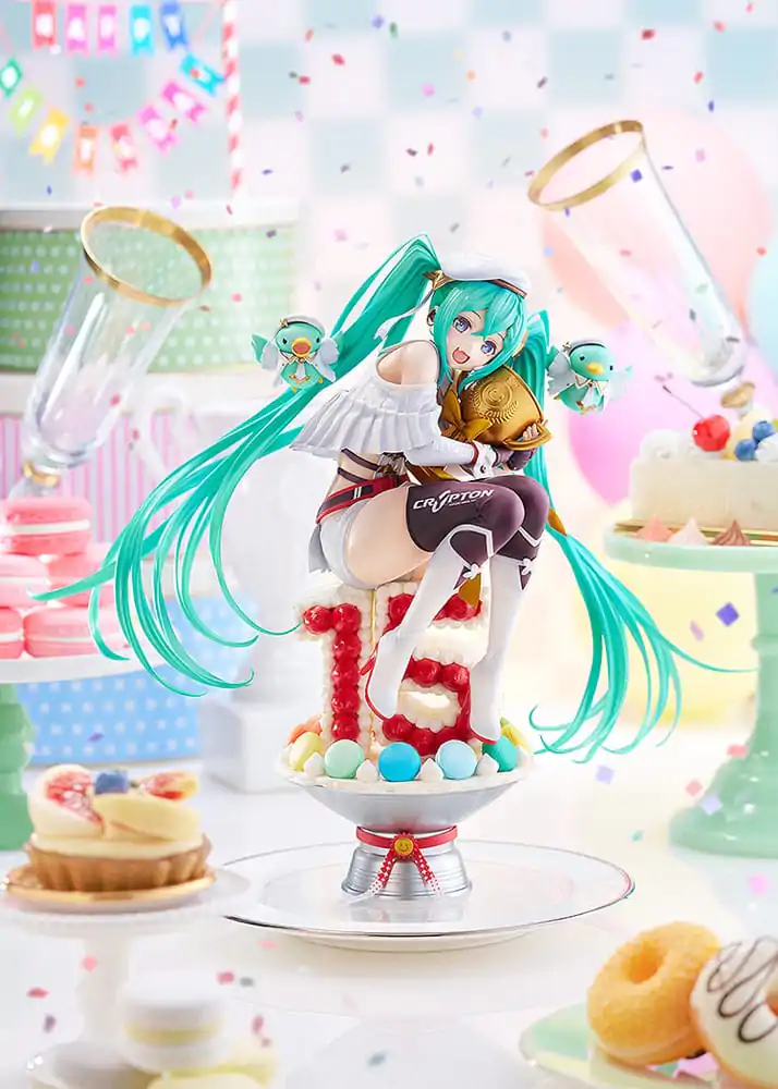 Hatsune Miku Characters PVC Statue 1/6 Racing Miku: 2023 - 15th Anniversary Ver. 26 cm Produktfoto