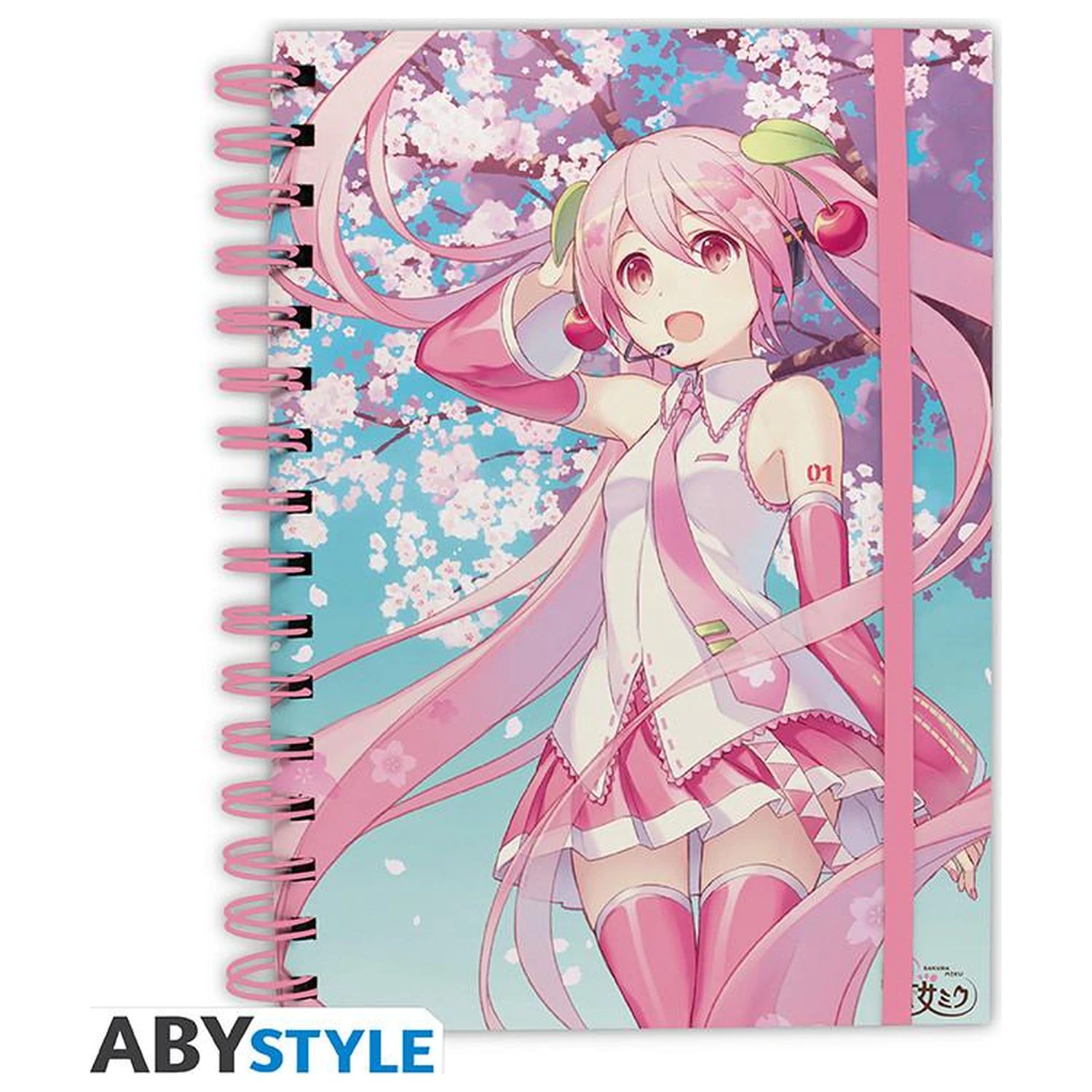Hatsune Miku Cherry Blossoms Notizbuch A5 Spiral Produktfoto