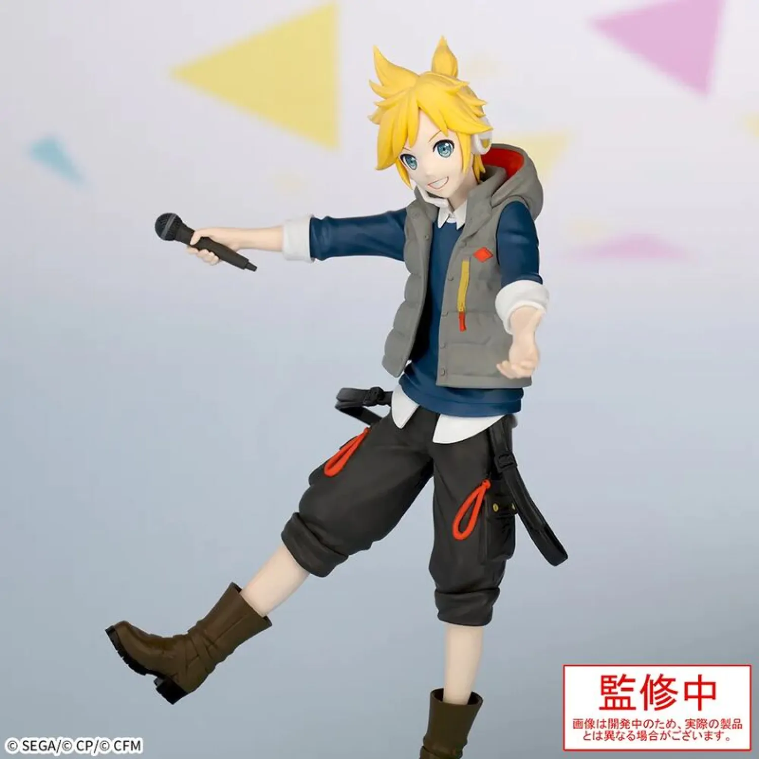 Hatsune Miku: Colorful Stage! Desktop x Decorate Collections PVC-Statue Kagamine Len Street Sekai Ver. 15 cm Produktfoto