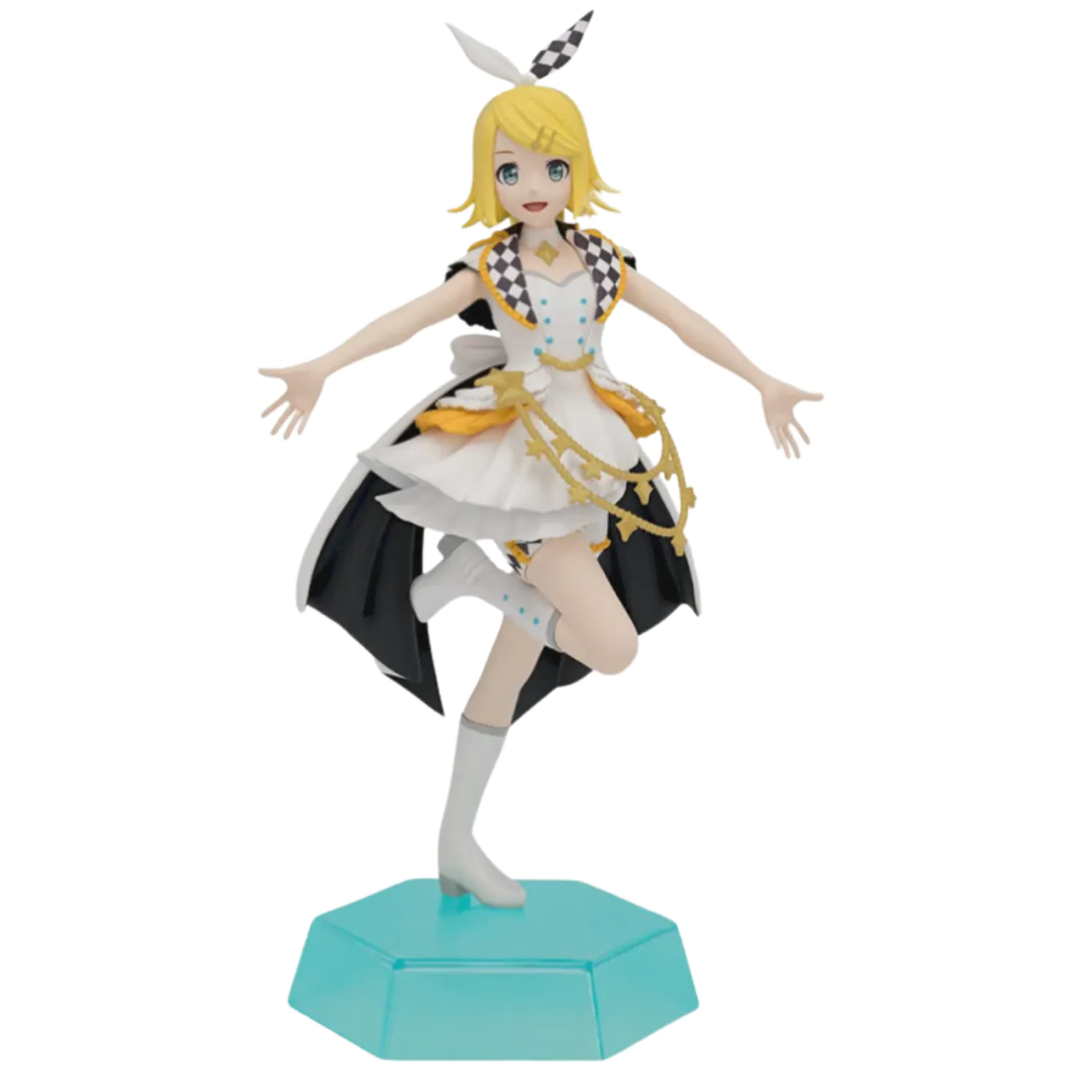 Hatsune Miku: Colorful Stage! Desktop x Decorate Collections PVC Statue Kagamine Rin Stage Sekai Ver. 15 cm Produktfoto