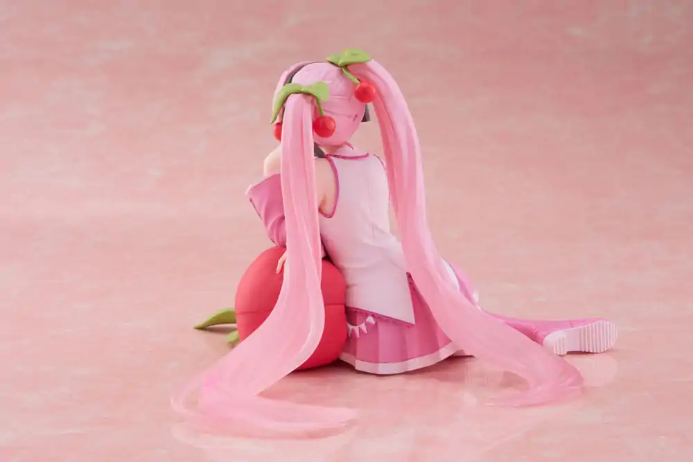 Hatsune Miku PVC Statue Desktop Cute Figure Sakura Miku Cherry Cushion Ver. 13 cm Produktfoto