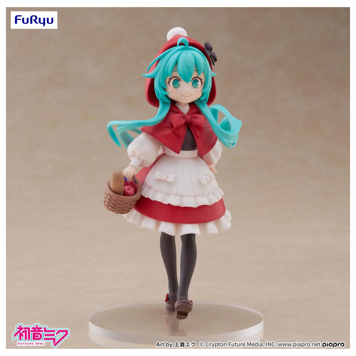 Hatsune Miku Desktop Fairy PVC Statue Hatsune Miku Rotkäppchen Ver. 16 cm Produktfoto
