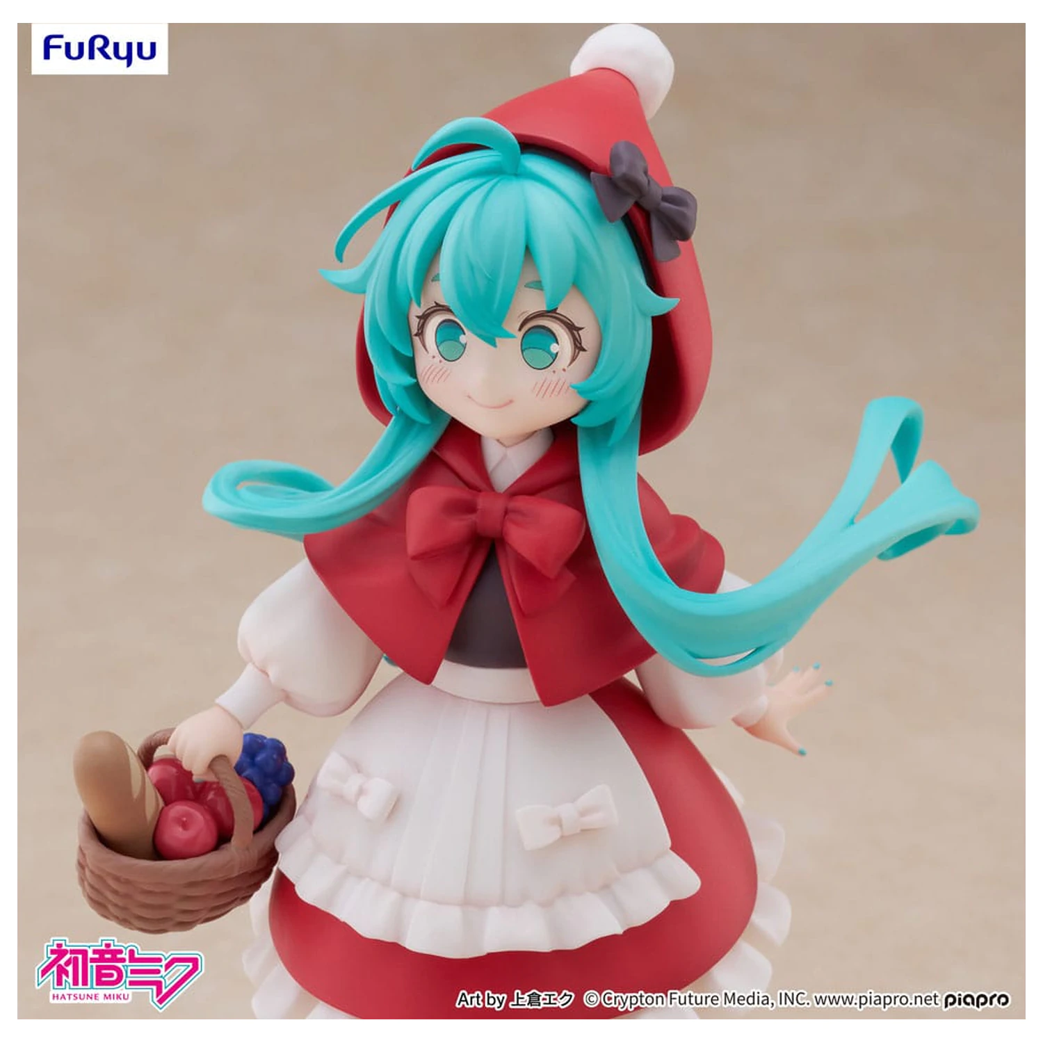 Hatsune Miku Desktop Fairy PVC Statue Hatsune Miku Rotkäppchen Ver. 16 cm Produktfoto
