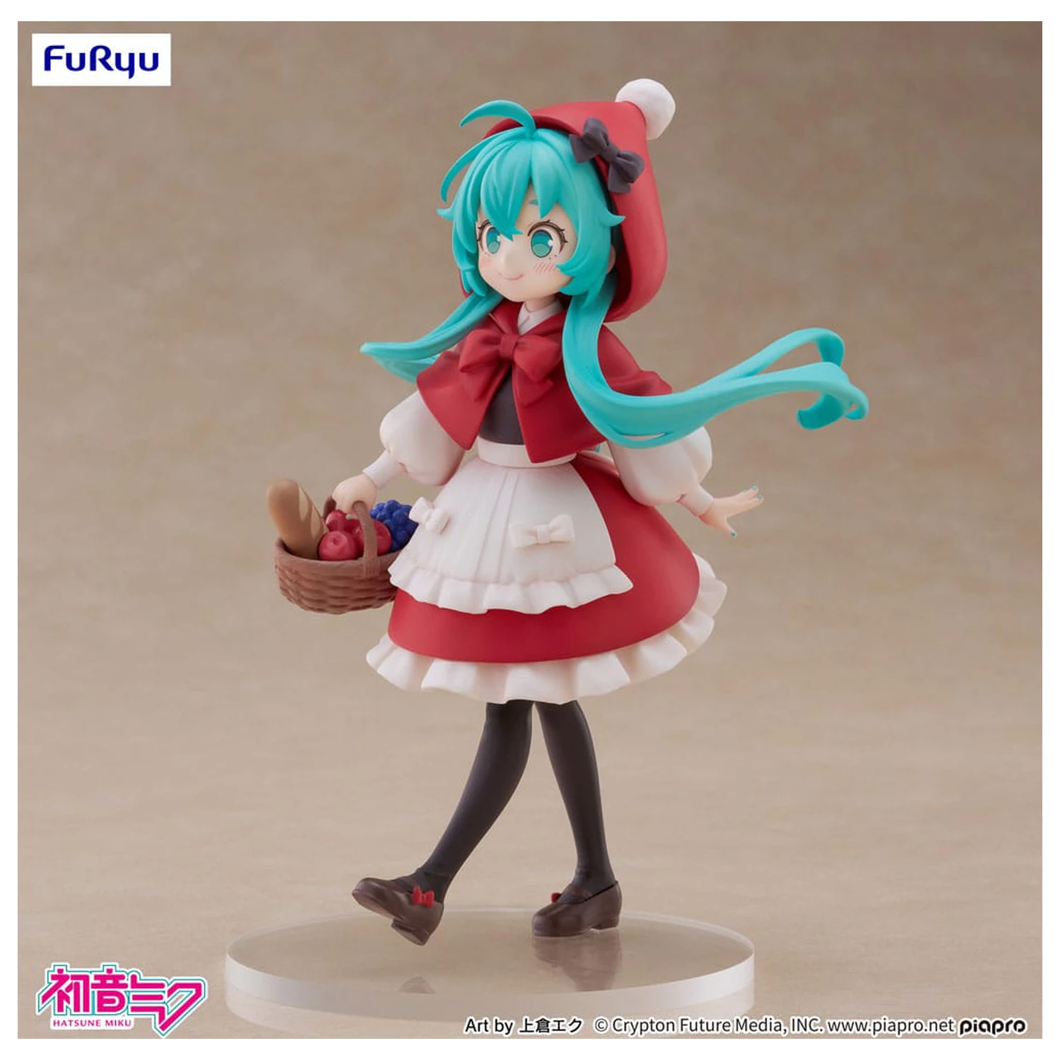 Hatsune Miku Desktop Fairy PVC Statue Hatsune Miku Rotkäppchen Ver. 16 cm Produktfoto
