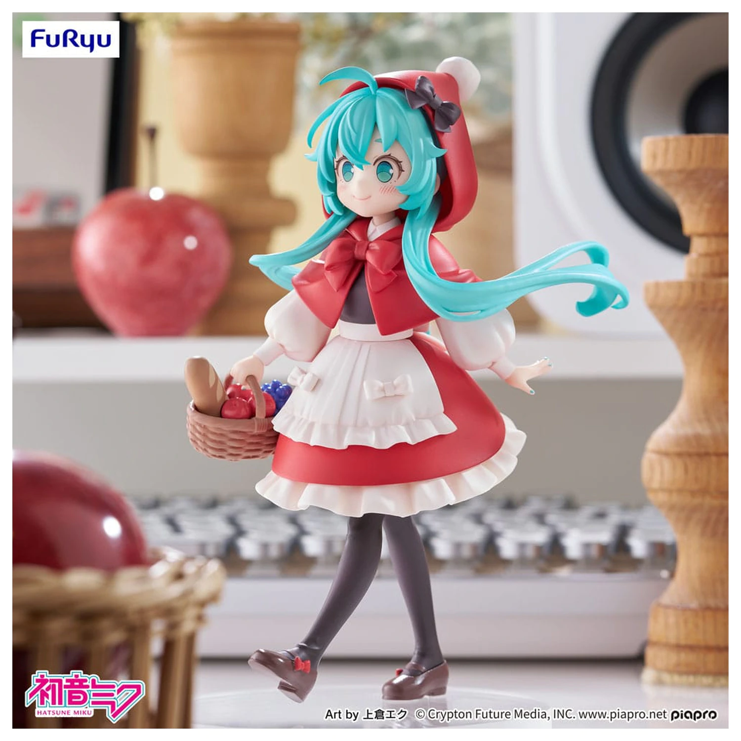 Hatsune Miku Desktop Fairy PVC Statue Hatsune Miku Rotkäppchen Ver. 16 cm Produktfoto