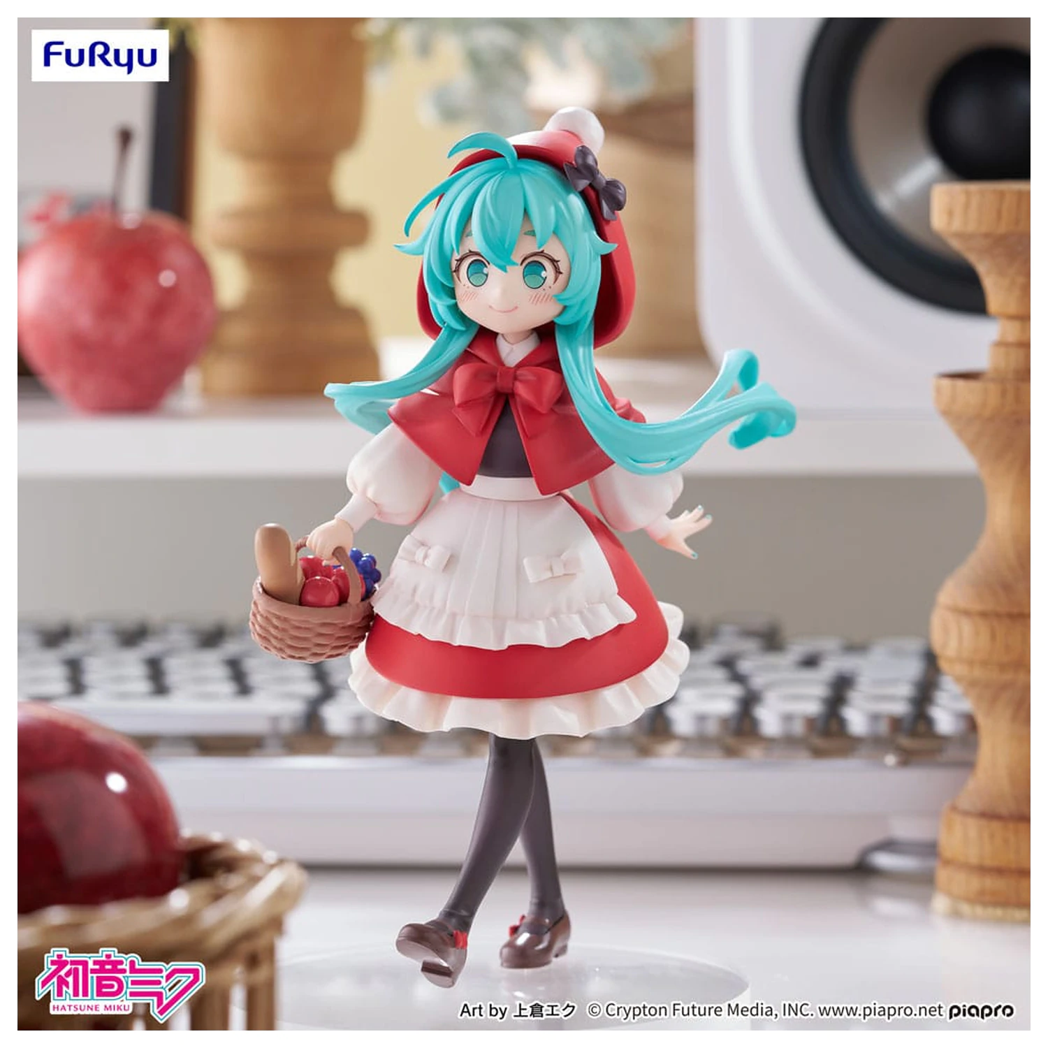 Hatsune Miku Desktop Fairy PVC Statue Hatsune Miku Rotkäppchen Ver. 16 cm Produktfoto