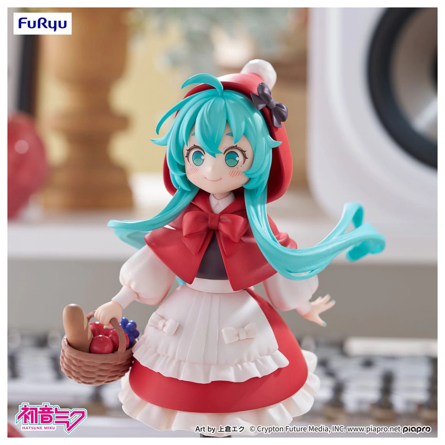 Hatsune Miku Desktop Fairy PVC Statue Hatsune Miku Rotkäppchen Ver. 16 cm Produktfoto