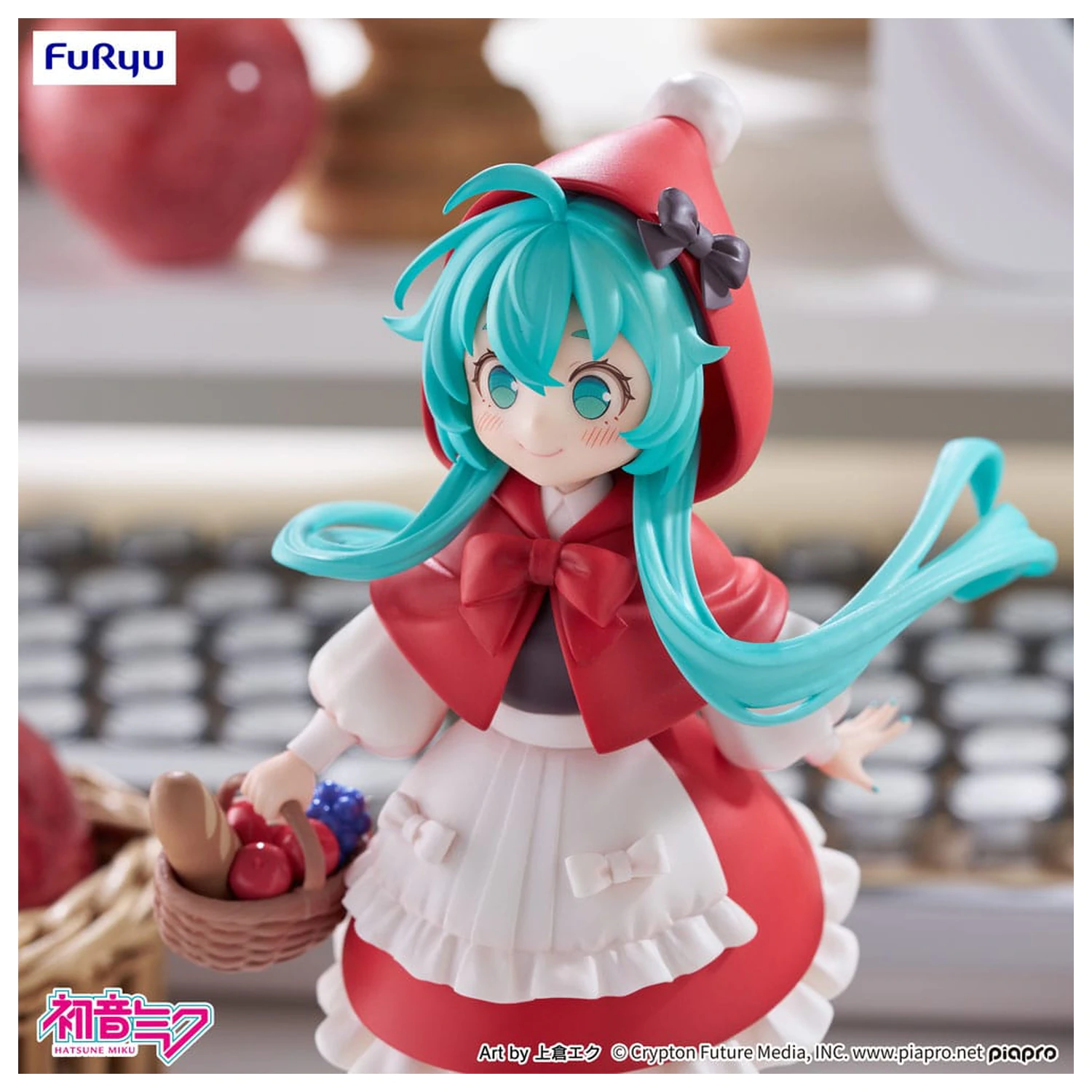 Hatsune Miku Desktop Fairy PVC Statue Hatsune Miku Rotkäppchen Ver. 16 cm Produktfoto