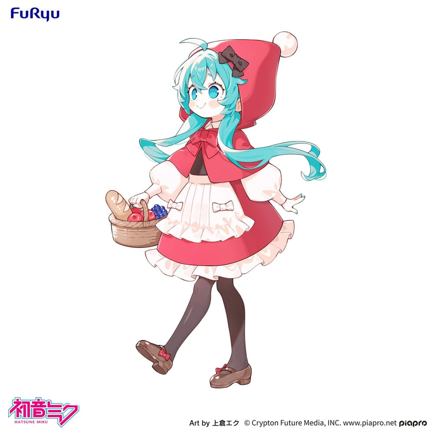 Hatsune Miku Desktop Fairy PVC Statue Hatsune Miku Rotkäppchen Ver. 16 cm Produktfoto