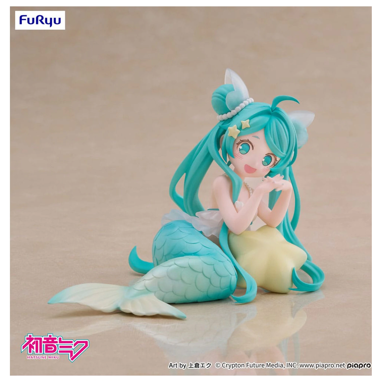Hatsune Miku Schreibtisch Fee PVC Statue Hatsune Miku Meerjungfrau Prinzessin Ver. 9 Zentimeter Produktfoto