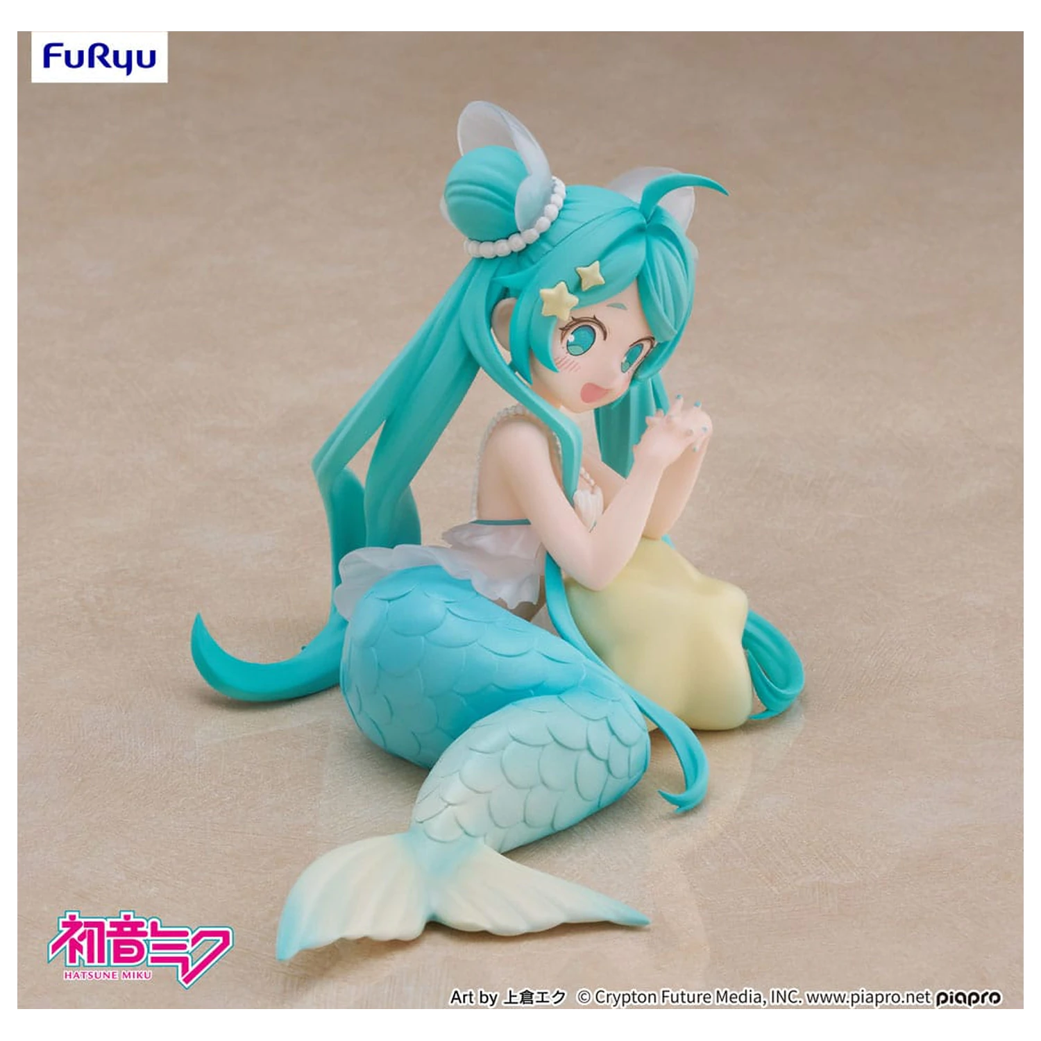 Hatsune Miku Schreibtisch Fee PVC Statue Hatsune Miku Meerjungfrau Prinzessin Ver. 9 Zentimeter Produktfoto