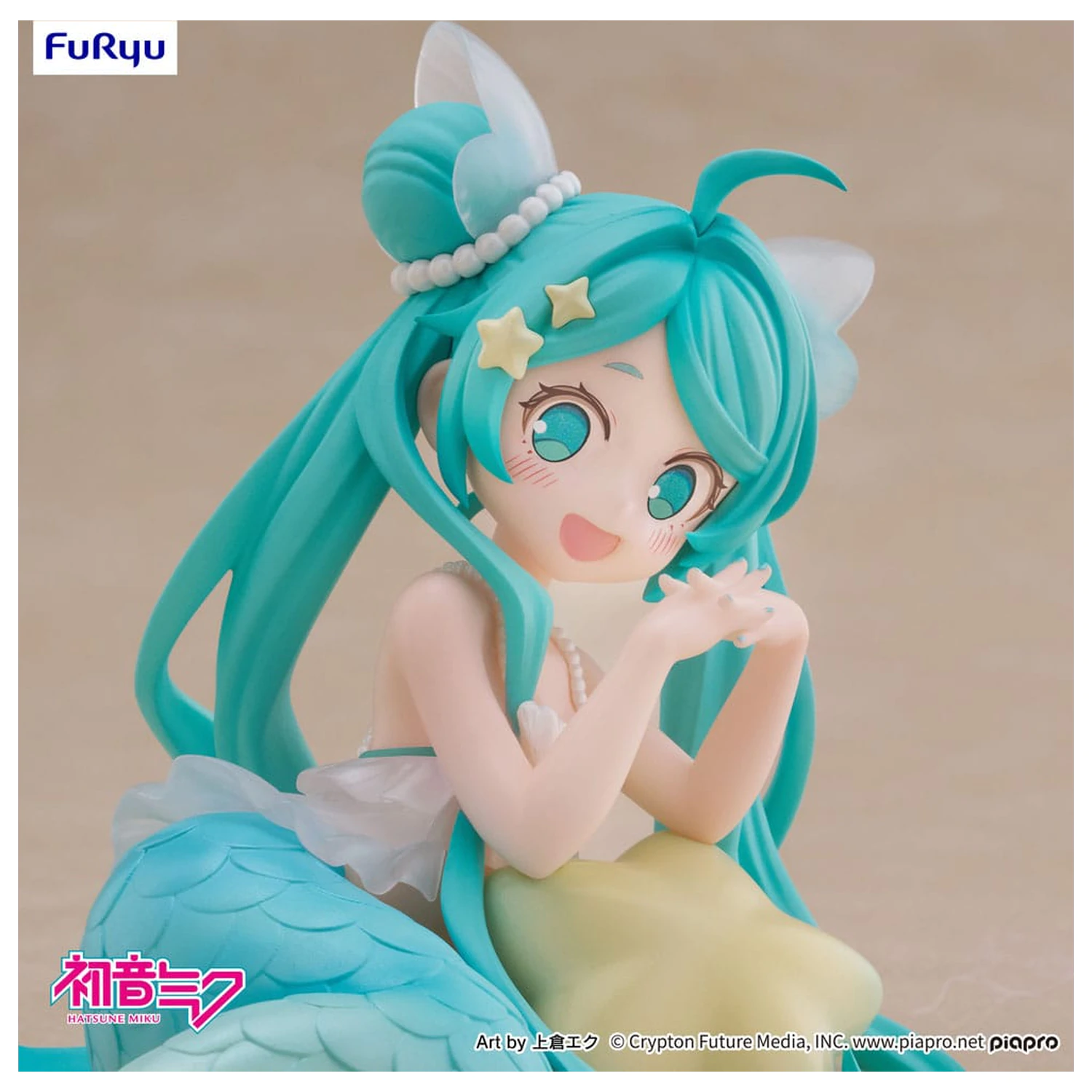 Hatsune Miku Schreibtisch Fee PVC Statue Hatsune Miku Meerjungfrau Prinzessin Ver. 9 Zentimeter Produktfoto