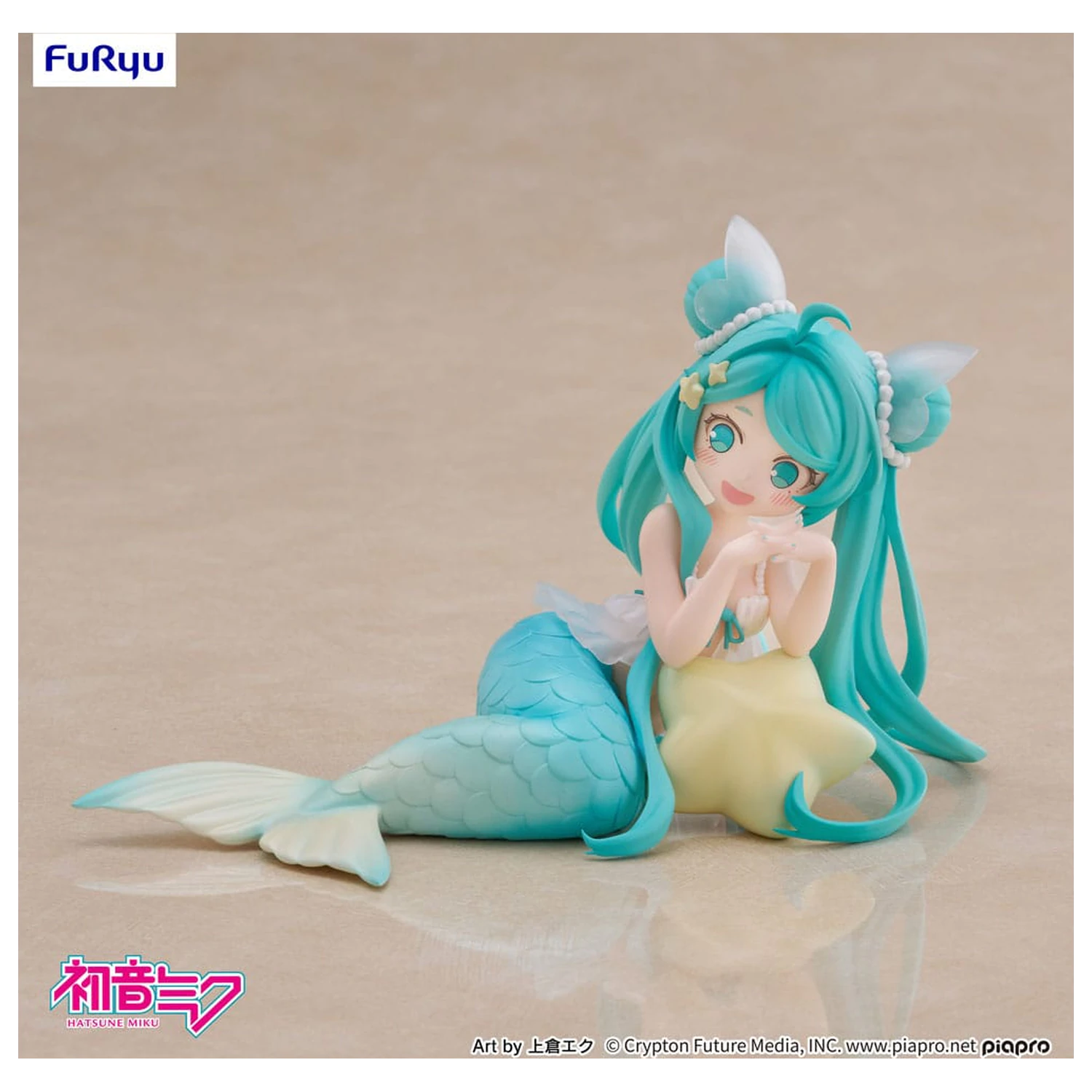 Hatsune Miku Schreibtisch Fee PVC Statue Hatsune Miku Meerjungfrau Prinzessin Ver. 9 Zentimeter Produktfoto