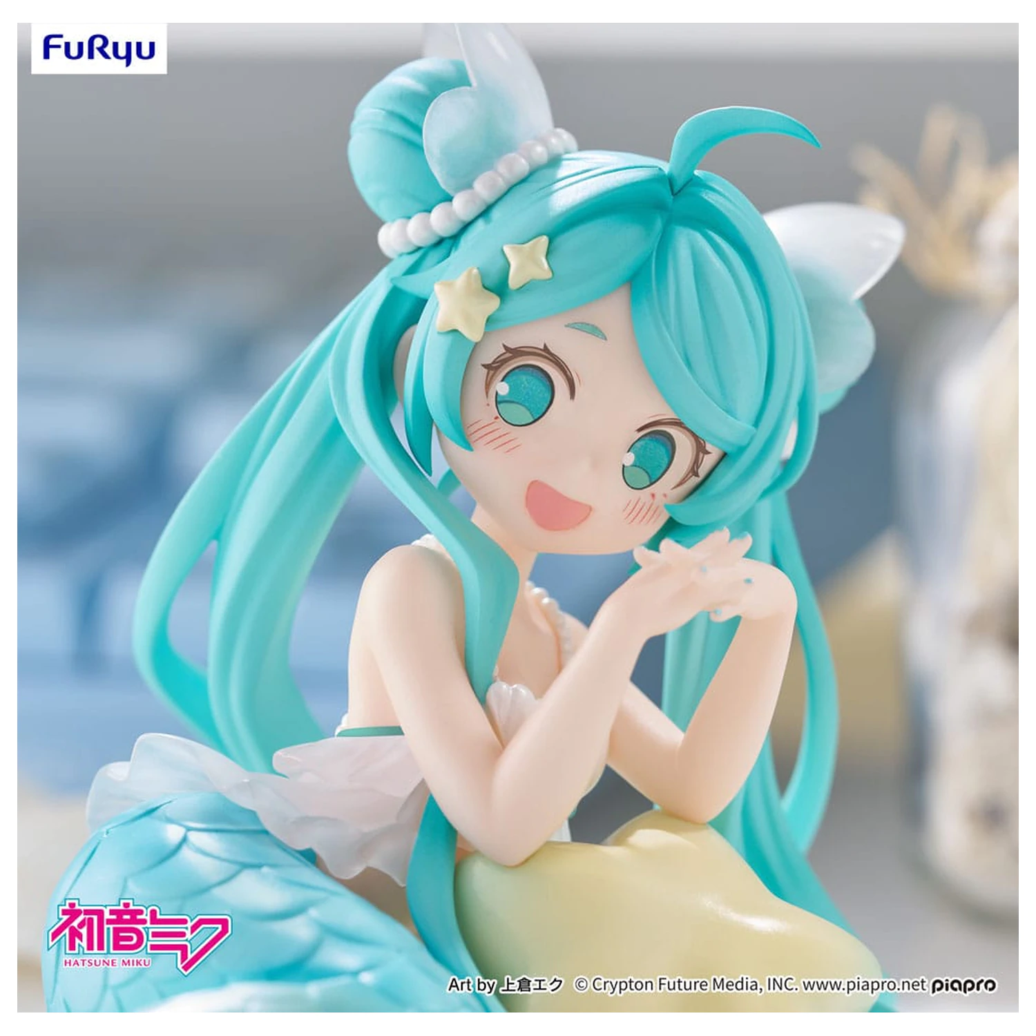 Hatsune Miku Schreibtisch Fee PVC Statue Hatsune Miku Meerjungfrau Prinzessin Ver. 9 Zentimeter Produktfoto