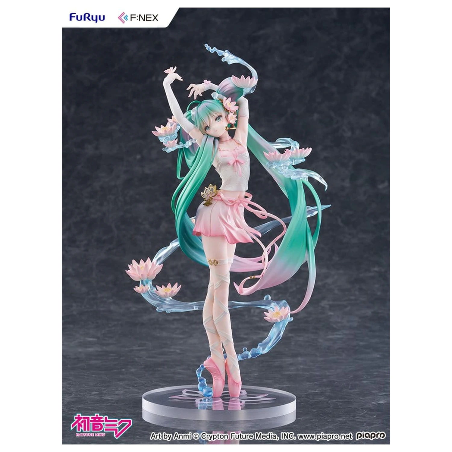 Hatsune Miku F:NEX PVC Statue 1/7 Wasserlilie Ver. 27 cm Produktfoto