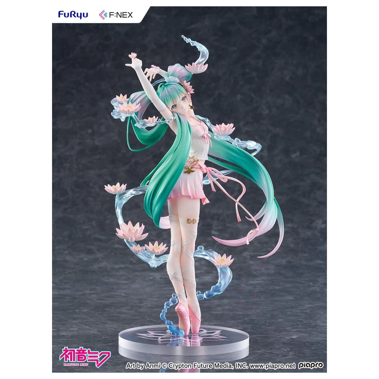 Hatsune Miku F:NEX PVC Statue 1/7 Wasserlilie Ver. 27 cm Produktfoto