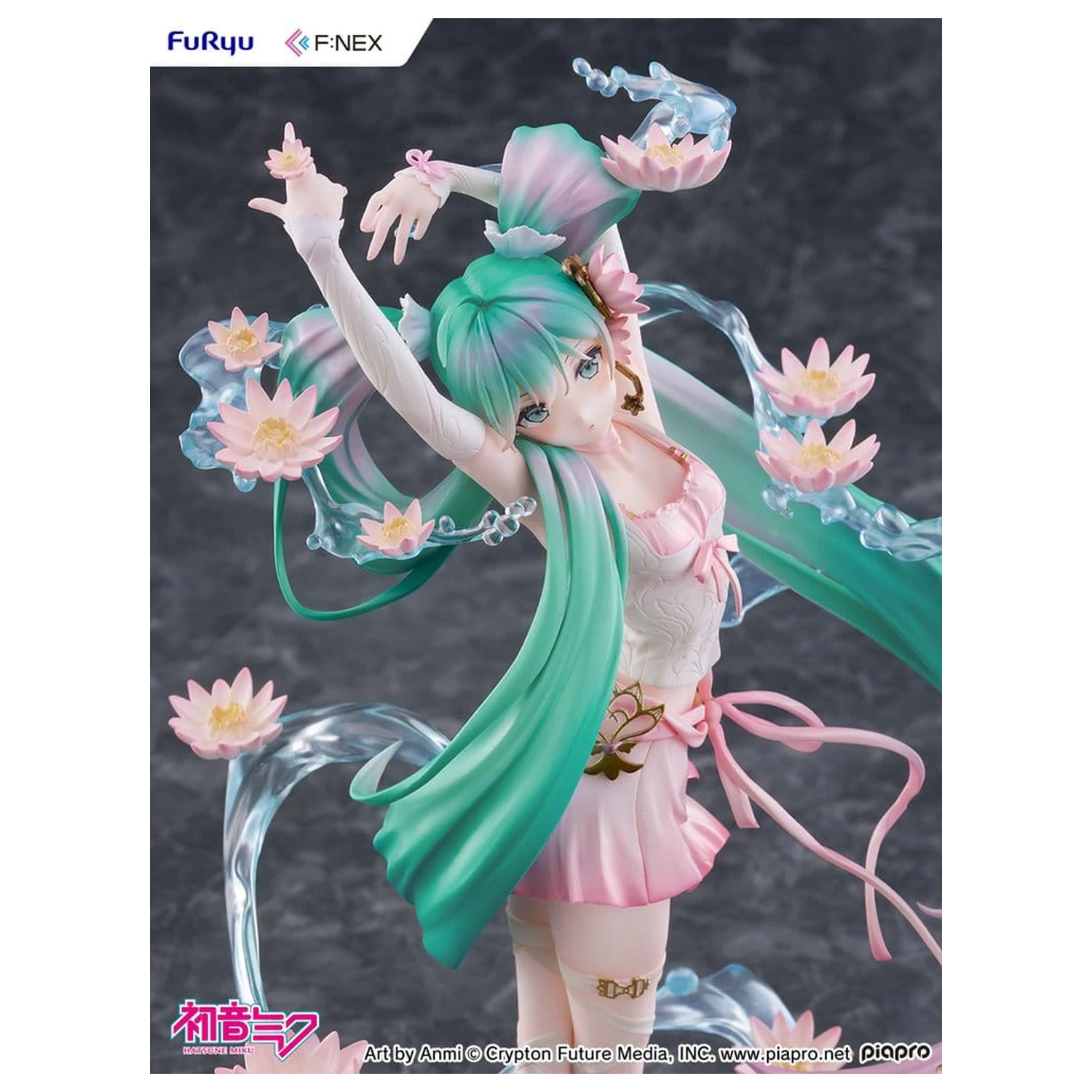 Hatsune Miku F:NEX PVC Statue 1/7 Wasserlilie Ver. 27 cm Produktfoto