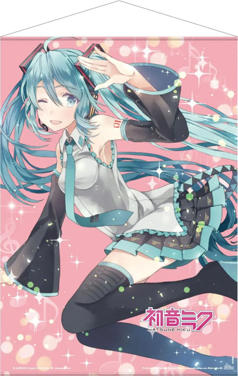 Hatsune Miku Wandrolle Pink Glitter Miku 50 x 70 cm termékfotó